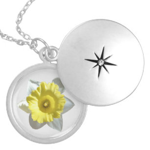 White Daffodil Necklace