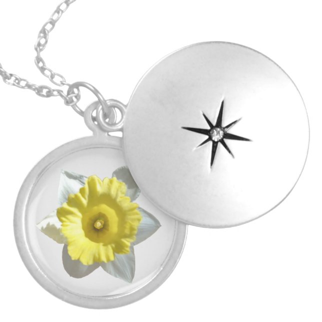 White Daffodil Necklace (Front)