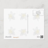 White Daffodil Postcard (Back)