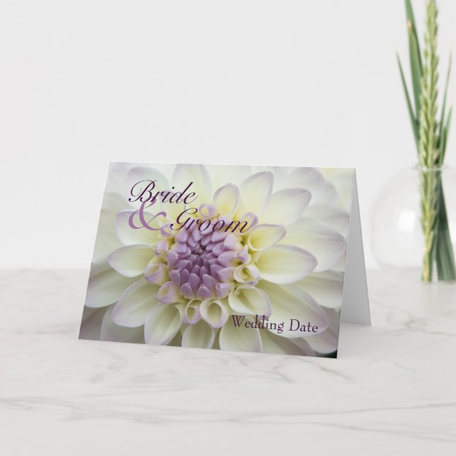 White Dahlia • Save the Date Card (Front)