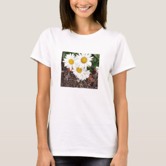 White Daises Womens T-Shirt