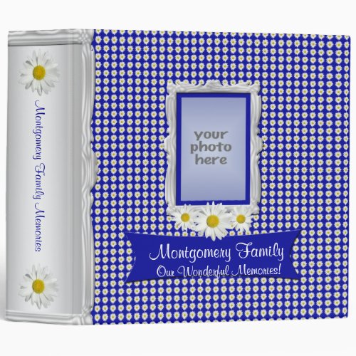 White Daisies 2 inch Memories Album Binder