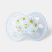 White Daisies Blue Pacifier (Front)