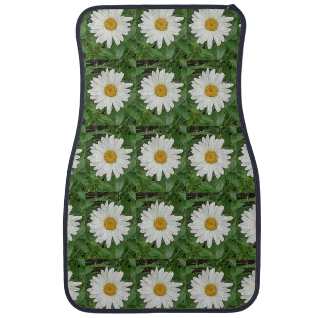 White Daisies  Car Floor Mat (Front)