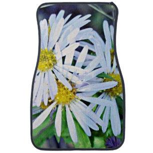 White Daisies Car Mat