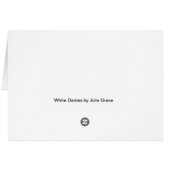 White Daisies Card (Back Horizontal)