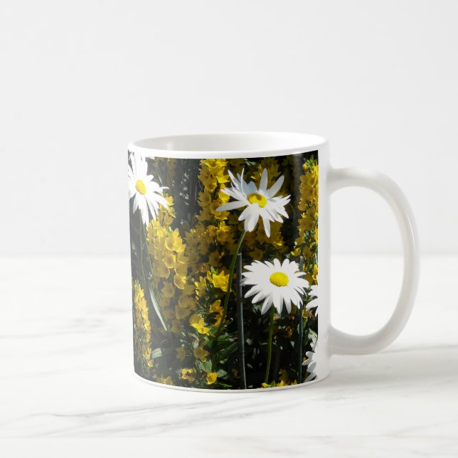 White Daisies Coffee Mug (Right)