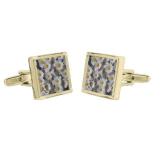 White Daisies Cufflinks