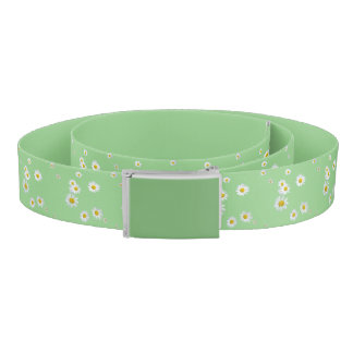 White Daisies Cust. BG Color Belt