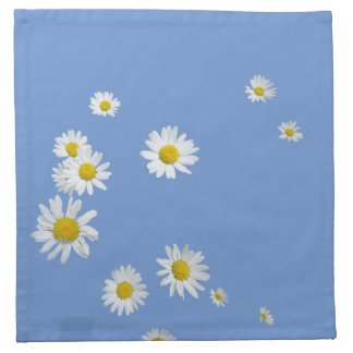 White Daisies Cust. Color Cloth Napkins