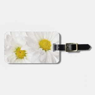 White Daisies - Customized Daisy Flower Template Luggage Tag