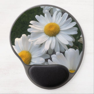 White Daisies Gel Mouse Pad