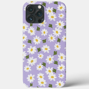 White Daisies on lavender iPhone 13 Pro Max Case