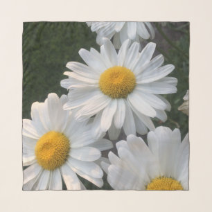 White Daisies Scarf