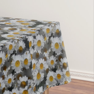 White Daisies  Tablecloth