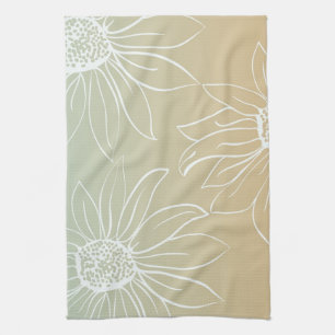 White Daisies Towel