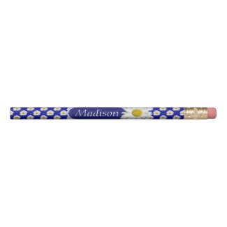 White Daisies with Custom Name