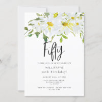 White Daisy | 50th Birthday Summer floral