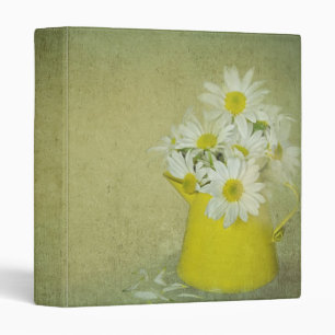White Daisy Bouquet in Pitcher Binder