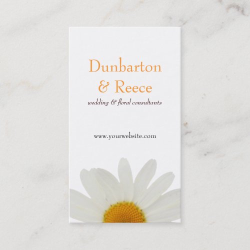 White Daisy Business Card