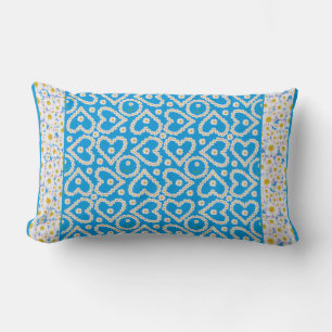 White Daisy Chains Lumbar Pillow: Mix'n'match Pillow