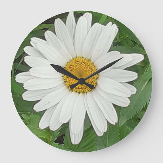 White Daisy Clock (Front)