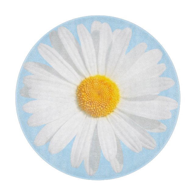 white daisy cutting board (Front)