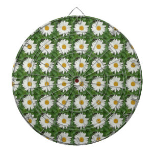 White Daisy Dart Board
