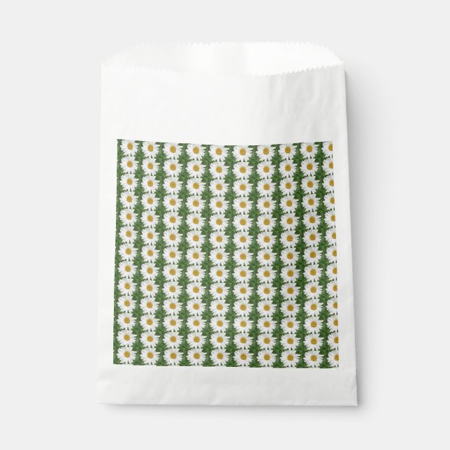 White Daisy Favor Bag (Front)