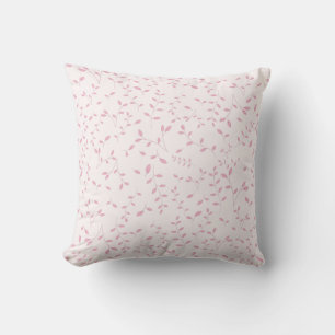 White Daisy Floral Seamless Pattern on Pastel Yell Throw Pillow