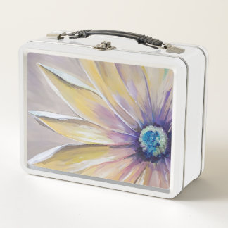 White Daisy & flower Fine Art Lunchbox by JPDenyer
