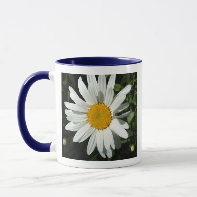 white daisy flower mug (Left)