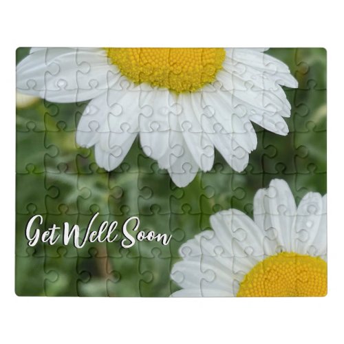  White Daisy Flowers  Jigsaw Puzzle