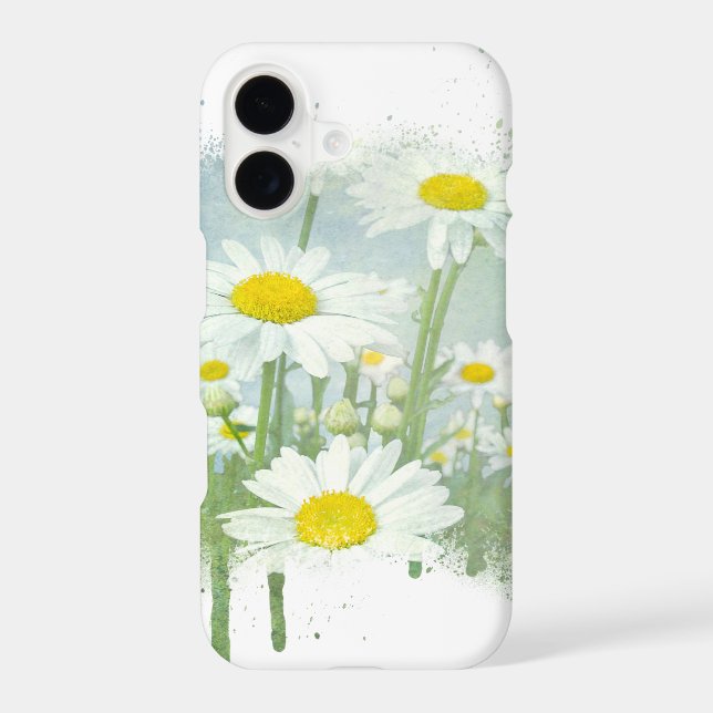 White Daisy Garden Case-Mate iPhone Case (Back)