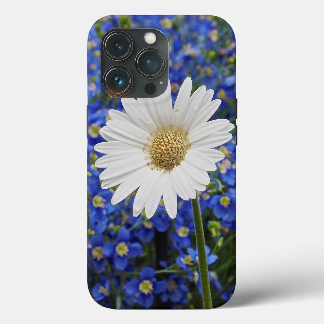 White Daisy iPhone 13 Pro Case (Back)