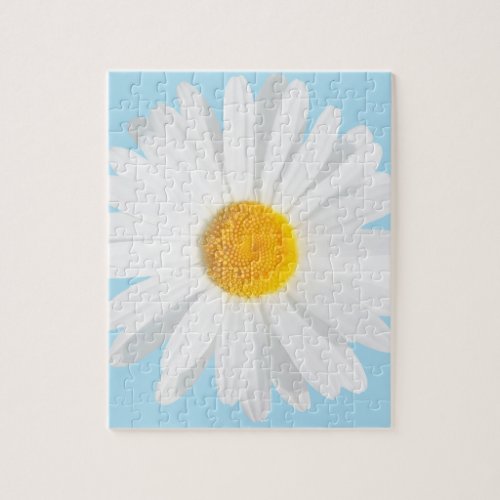 white daisy jigsaw puzzle