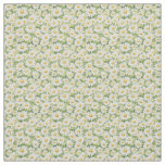 White Daisy Meadow Summer Garden Freshness Fabric