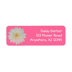White Daisy Mum Label