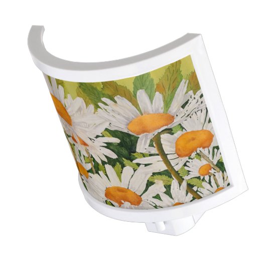 White Daisy Night Light (Angled)