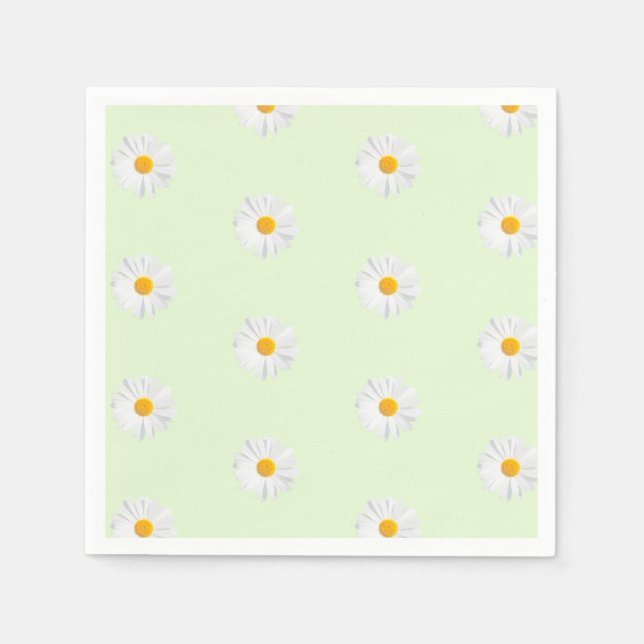 white daisy paper napkins (Front)