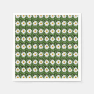 White Daisy Paper Napkins