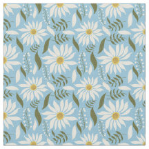 White Daisy Pastel Floral Pattern