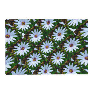 White Daisy Pattern Placemat