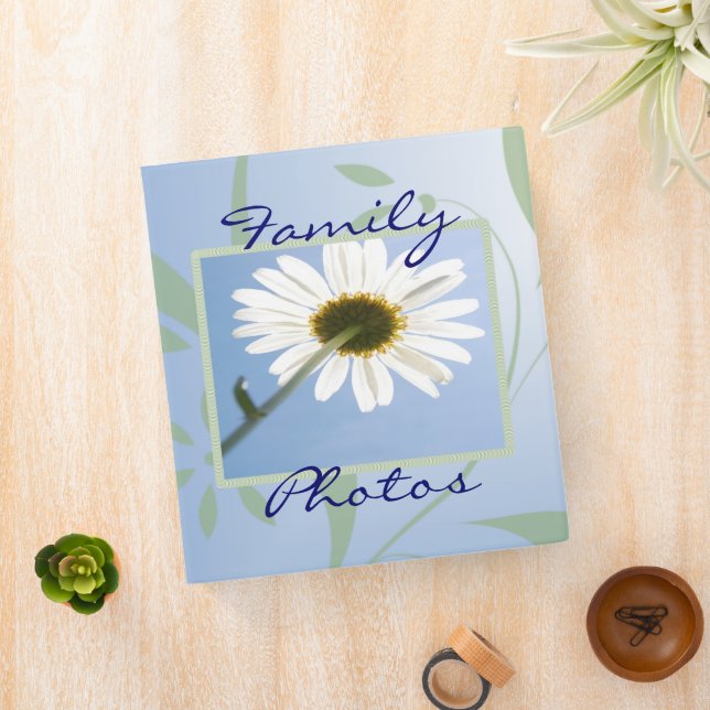 White Daisy Photo Album Binder (In Situ)