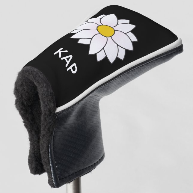 White Daisy Putter Cover (3/4 Front)