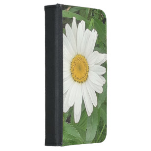 White Daisy Samsung Galaxy S5 Wallet Case