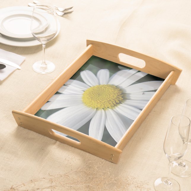 White daisy serving tray (Front)