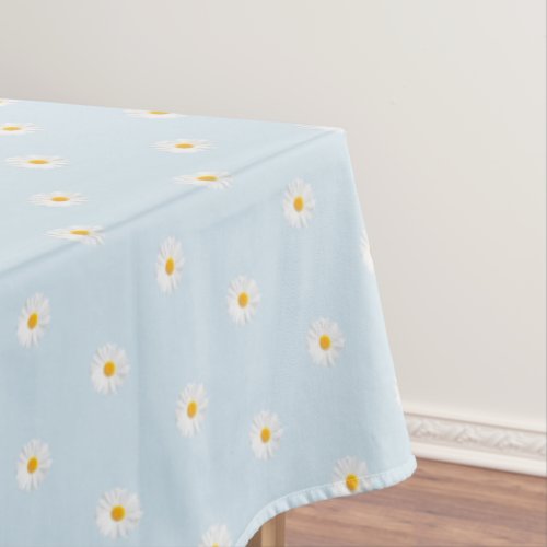 white daisy tablecloth