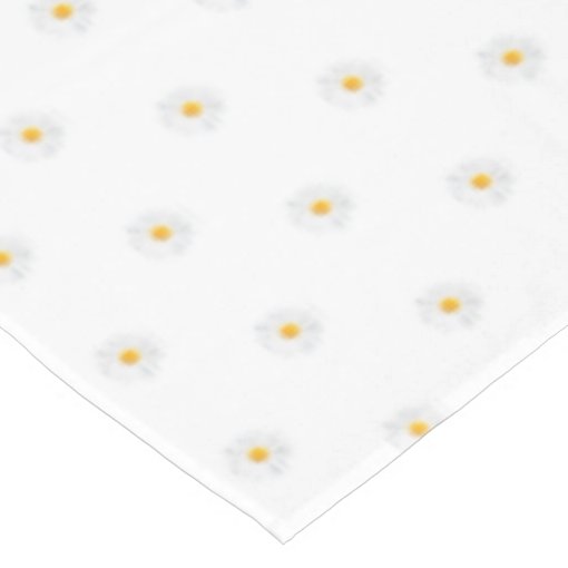 white daisy tablecloth Zazzle