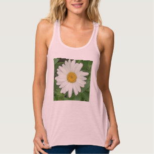 White Daisy Tank Top